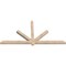 Ekena Millwork Kennewick Smooth Timber Gable Bracket, Douglas Fir, 84"W x 42"H x 3 1/2"D x 3 1/2"F, 12/12 Pitch GBW084X42X0404KEN00SDF - alternate 3